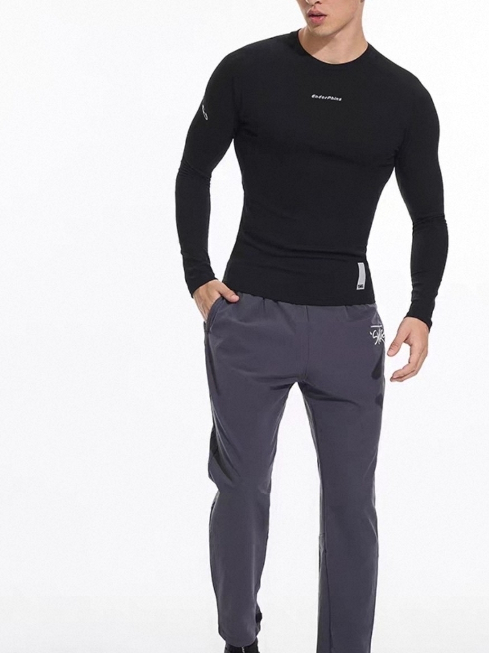 OMG Men's GRAY Athletic Jogger Pants with Branded Waistband